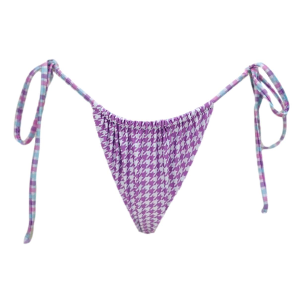 PIPER TIE SIDE BOTTOMS HOUNDSTOOTH